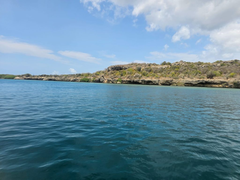 Curacao coastline view from sandals resort.